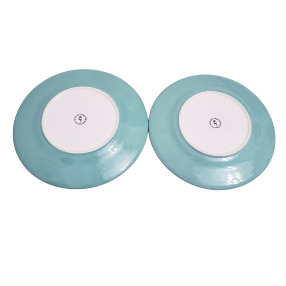 Anthropologie Rare ELKA AYAKA Ceramic 10 1/4" Dinner Plates, Set Of 2 - Picture 3 of 7